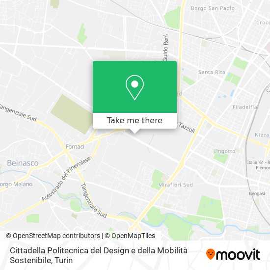 Cittadella Politecnica del Design e della Mobilità Sostenibile map