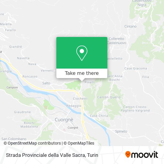 Strada Provinciale della Valle Sacra map