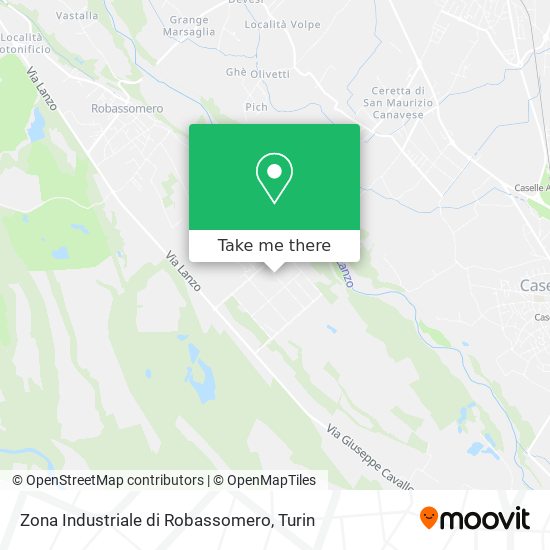 Zona Industriale di Robassomero map