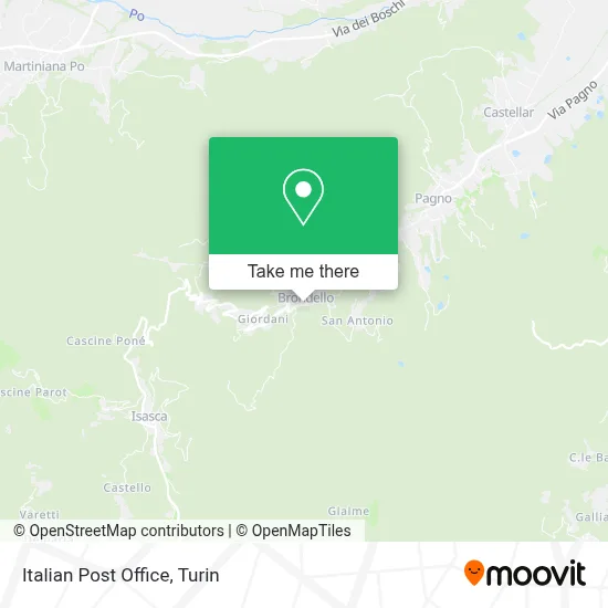 Italian Post Office map