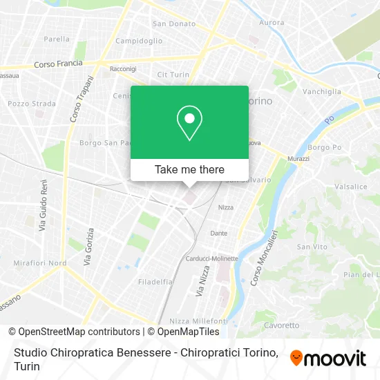 Studio Chiropratica Benessere - Chiropratici Torino map