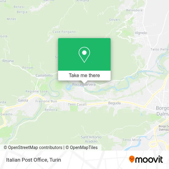 Italian Post Office map