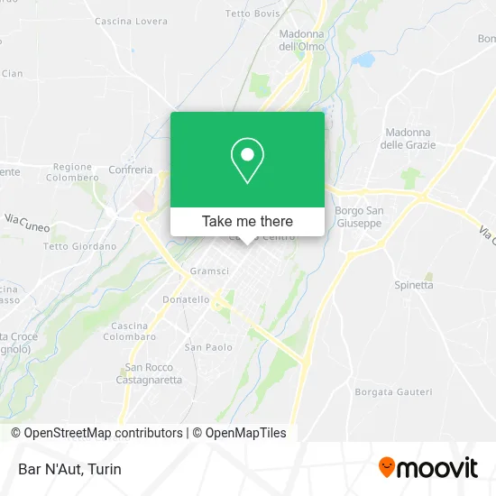 Bar N'Aut map