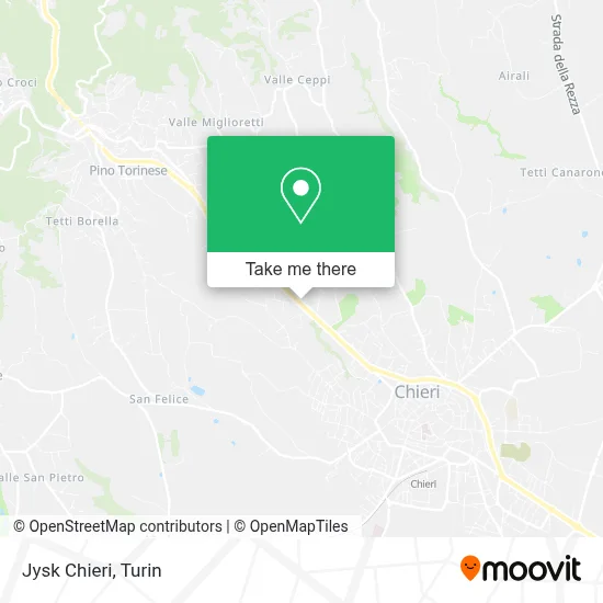 Jysk Chieri map