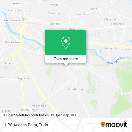 UPS Access Point map