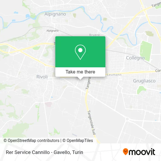 Rer Service Cannillo - Gavello map