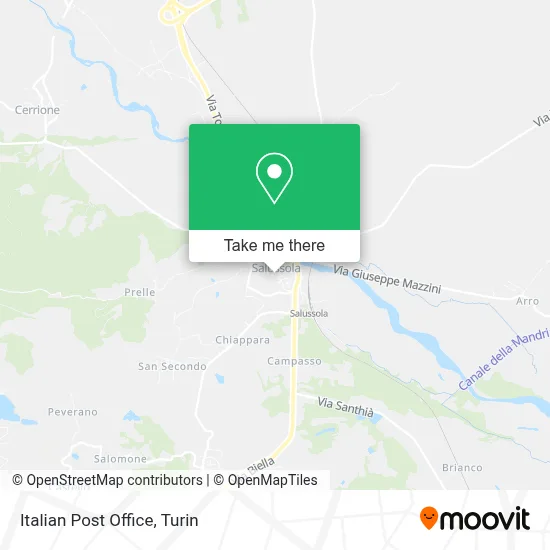 Italian Post Office map