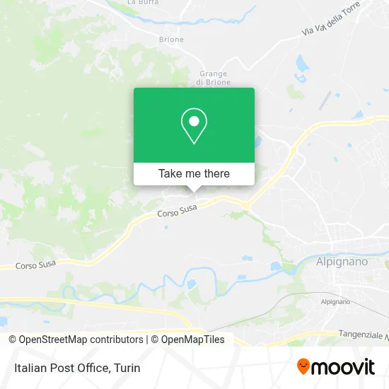 Italian Post Office map