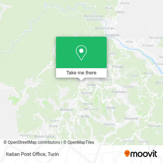 Italian Post Office map