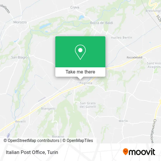 Italian Post Office map