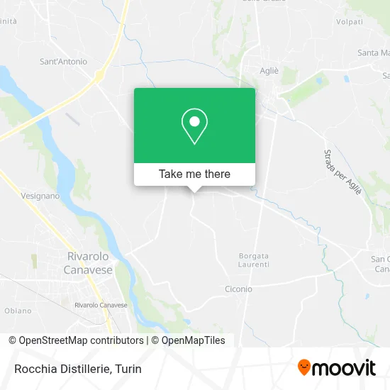Rocchia Distillerie map