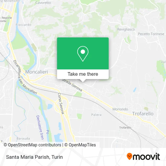 Santa Maria Parish map