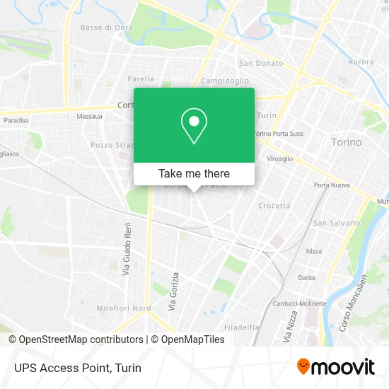 UPS Access Point map