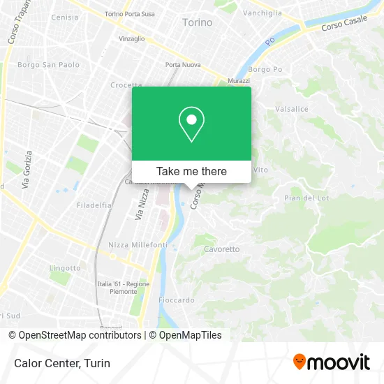Calor Center map