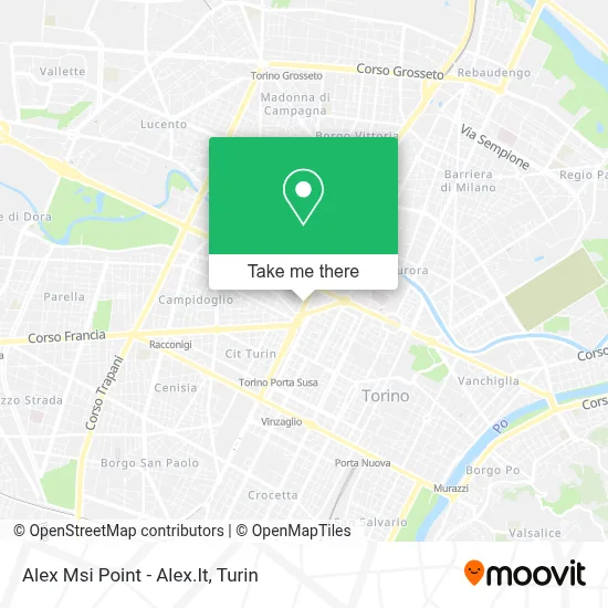 Alex Msi Point - Alex.It map
