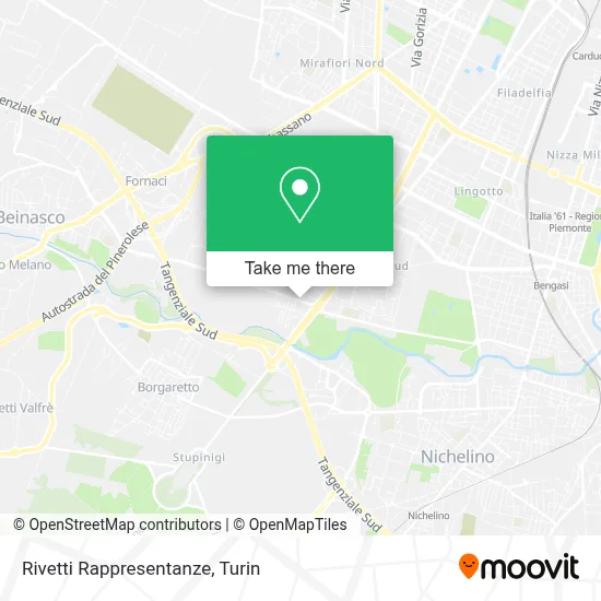 Rivetti Rappresentanze map