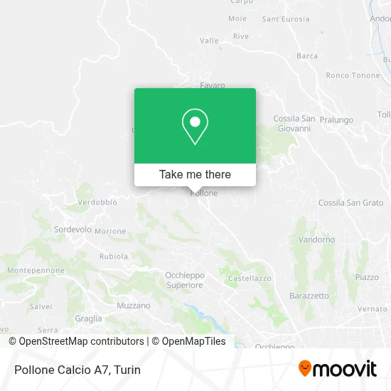Pollone Calcio A7 map