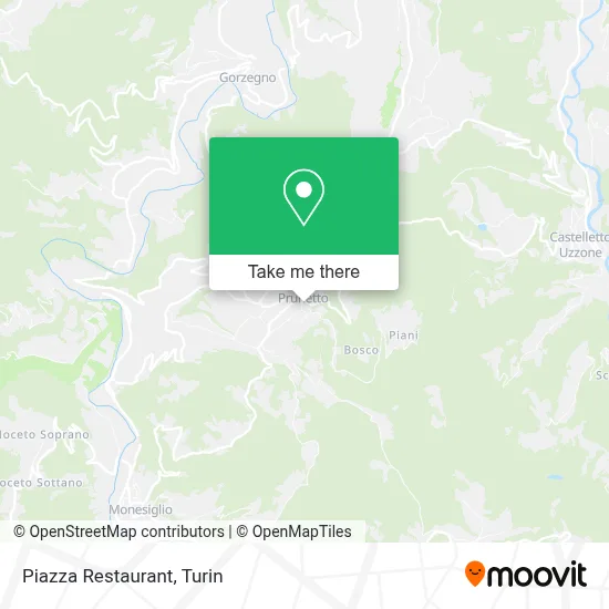 Piazza Restaurant map