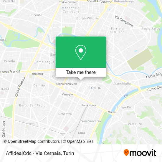 Affidea|Cdc - Via Cernaia map