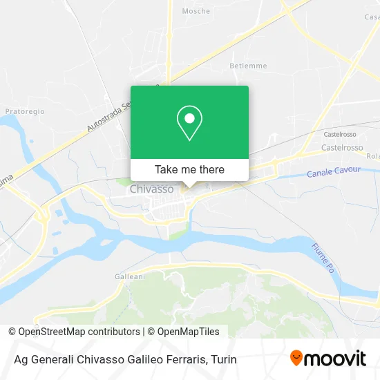 Ag Generali Chivasso Galileo Ferraris map