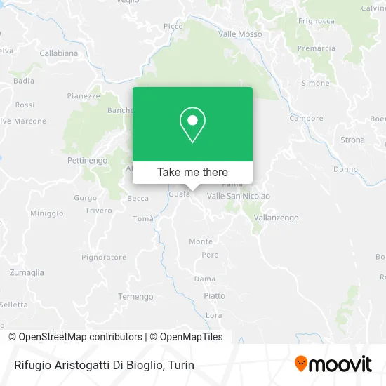 Rifugio Aristogatti Di Bioglio map