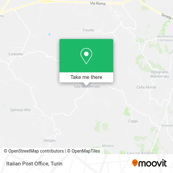 Italian Post Office map