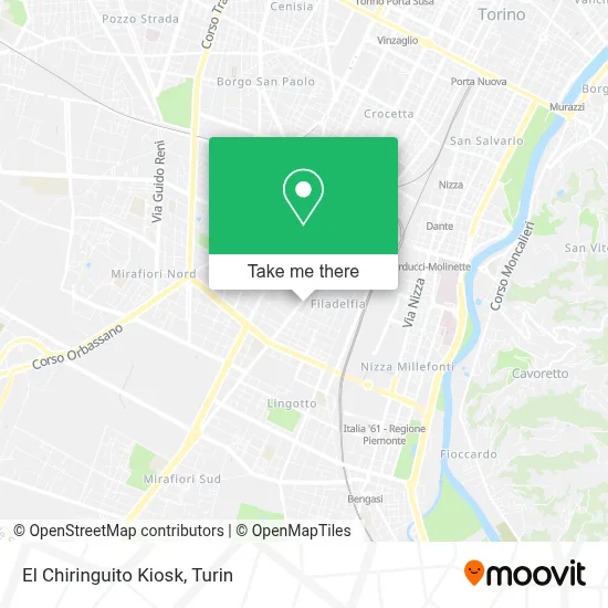 El Chiringuito Kiosk map