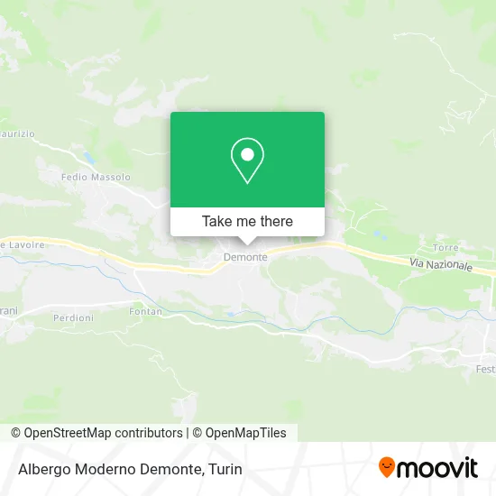 Albergo Moderno Demonte map