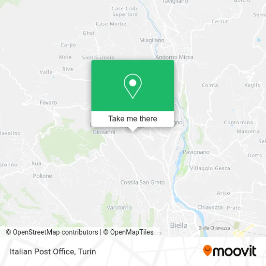 Italian Post Office map