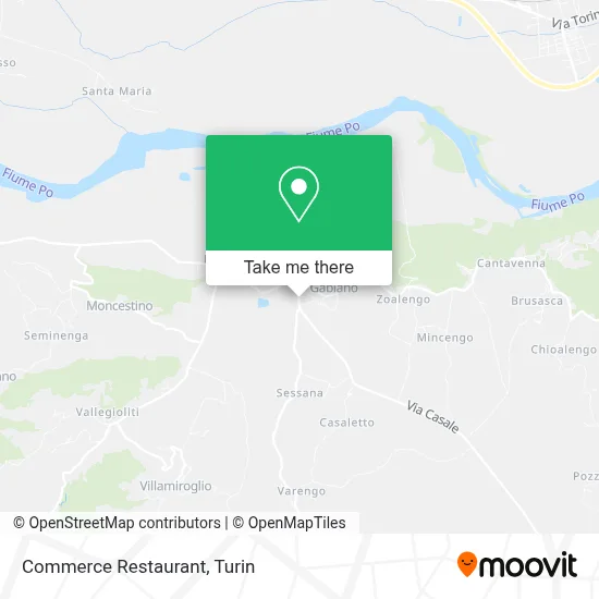 Commerce Restaurant map