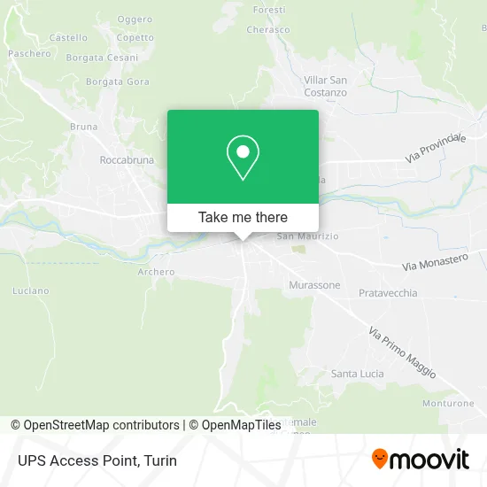 UPS Access Point map