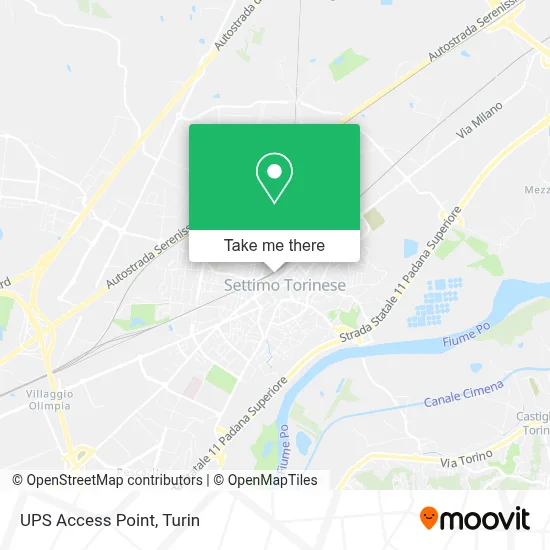 UPS Access Point map