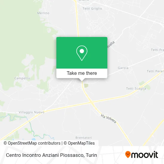 Centro Incontro Anziani Piossasco map