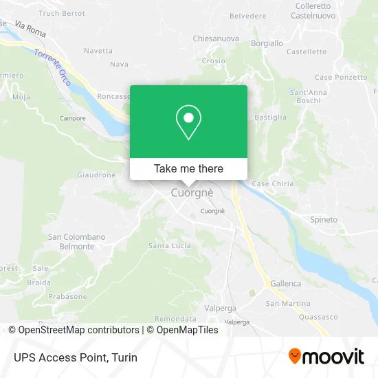 UPS Access Point map