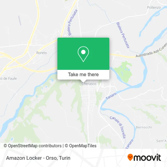 Amazon Locker - Orso map