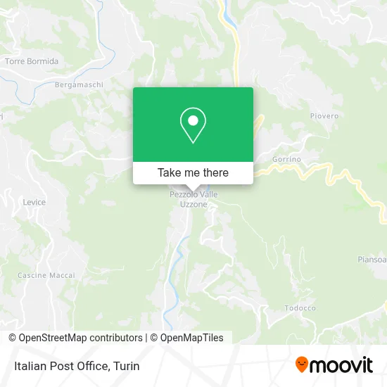 Italian Post Office map