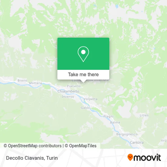 Decollo Ciavanis map
