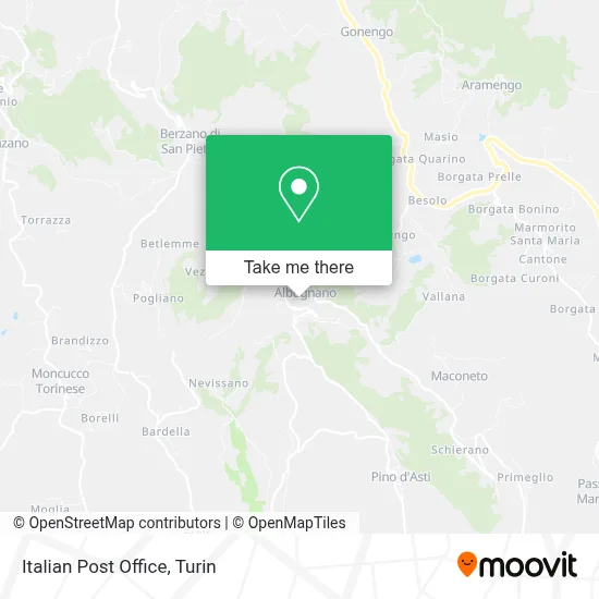 Italian Post Office map