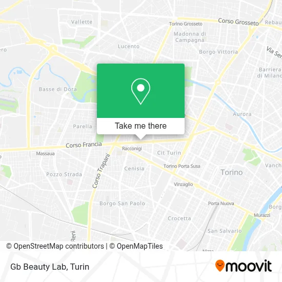 Gb Beauty Lab map