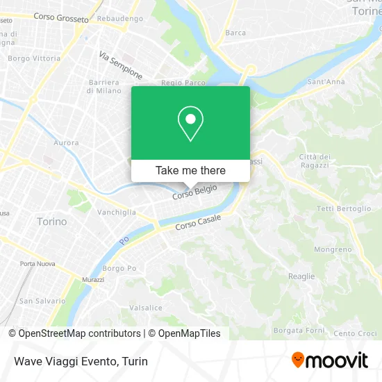 Wave Viaggi Evento map