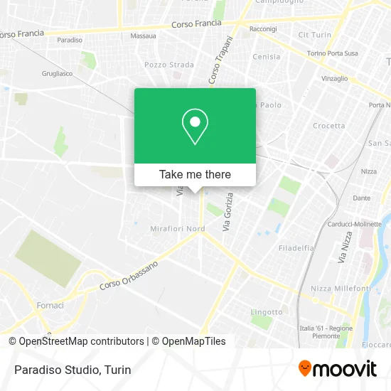 Paradiso Studio map