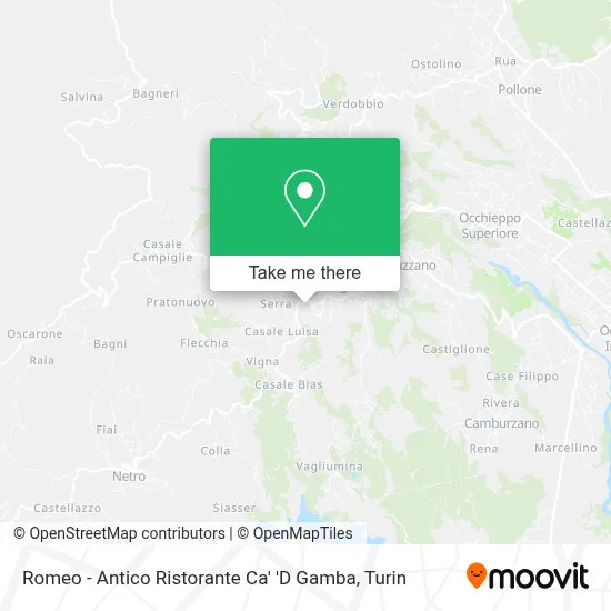 Romeo - Antico Ristorante Ca' 'D Gamba map