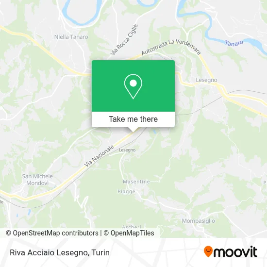 Riva Acciaio Lesegno map