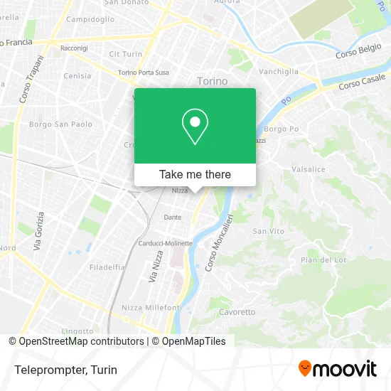 Teleprompter map