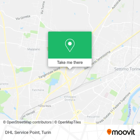 DHL Service Point map