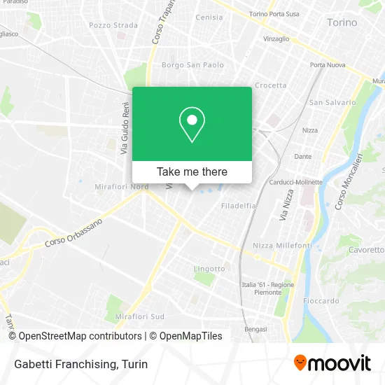 Gabetti Franchising map