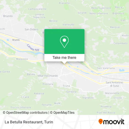 La Betulla Restaurant map