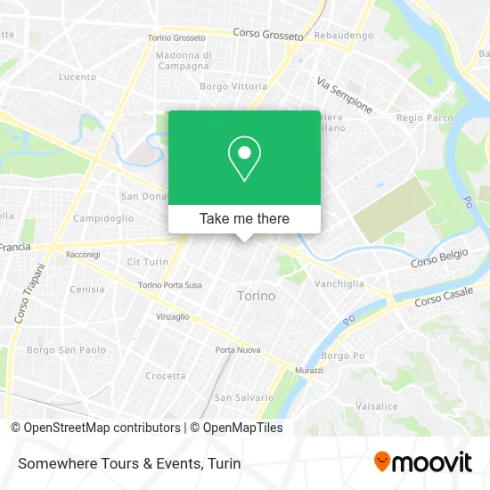 Somewhere Tours & Events map