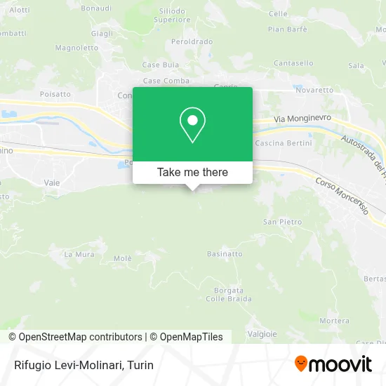 Rifugio Levi-Molinari map