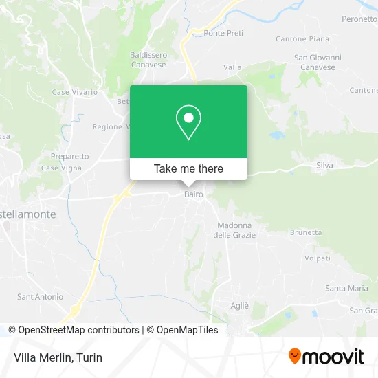 Villa Merlin map